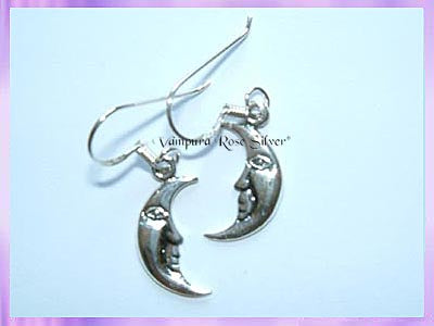 CP11-4 Crescent Moon Earrings (Double Sided)