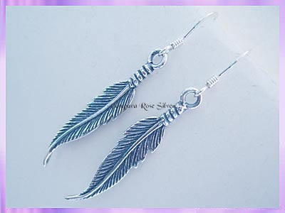 CP10-16 Feather Earrings - Double Sided - VRS