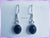 ER4 Oval Black Onyx Earrings