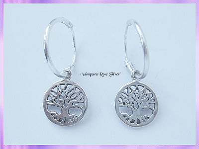 CHA70H Tree of Life Hoop Earrings - VRS