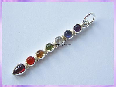 CKP1 Gemstone Chakra Pendant - Medium - VRS