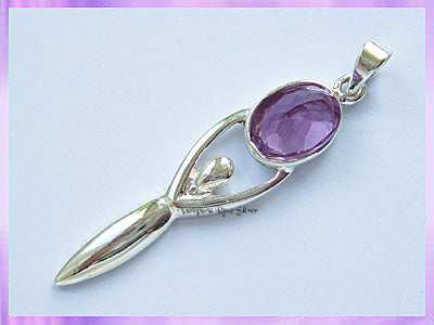 FGP1 Facetted Amethyst Goddess Pendant - VRS