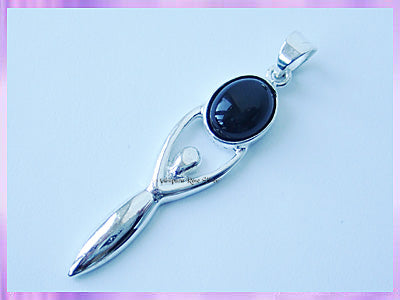 GP15 Black Onyx Goddess Pendant