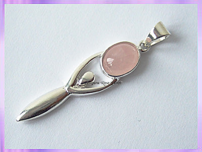 GP4 Rose Quartz Goddess Pendant