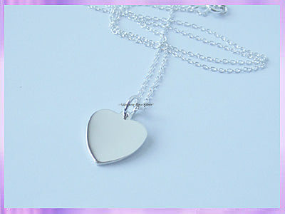 HC1 Heart Necklace - Perfect for engraving