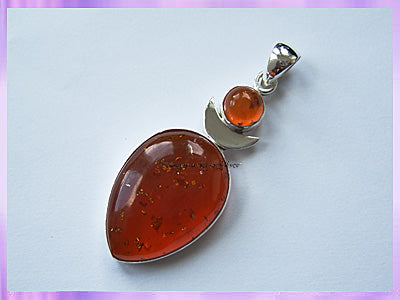 P187 Amber High Priestess Pendant -  VRS