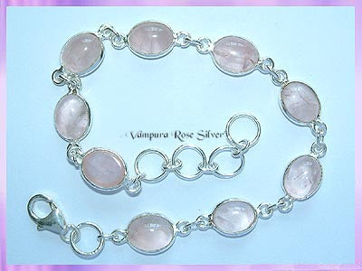 SGN2B Oval Rose Quartz Bracelet