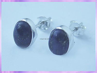 ST1 Stud Earrings - Lapis - Oval