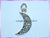 CP20-6 Crescent Moon Charm/Pendant Double Sided - VRS