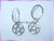 CHA1H2 Pentagram Hoop Earrings (Pair)