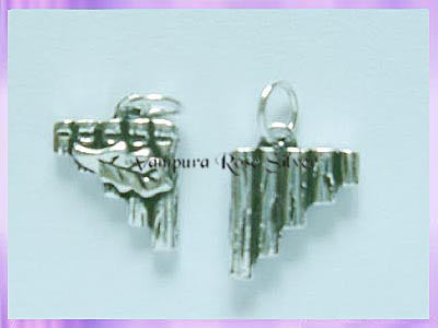 CHA32 Pipes of Pan Charm with Oak Leaf - VRS