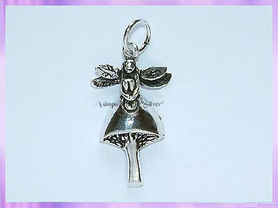 CHA33 Fairy on Mushroom Charm