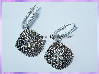 CHA55H2 Green Lady Hoop Earrings (Pair) - VRS