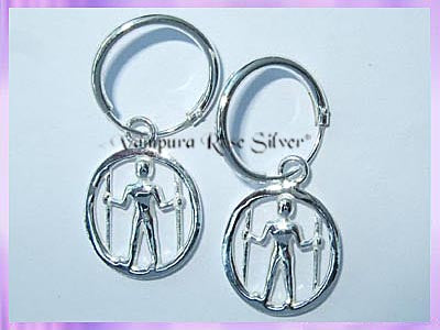 CHA56H2 Long Man of Wilmington Hoop Earrings - VRS