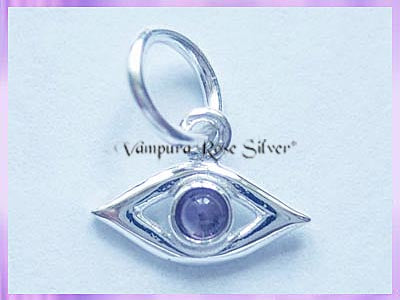 CHA64 Evil Eye Charm - Amethyst - VRS