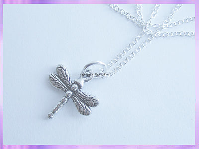 CHA60N Dragonfly Necklace - Double Sided - VRS