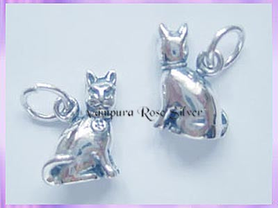 CHA62 Witches Cat Charm with Pentagram - VRS * PRE-ORDER ONLY *