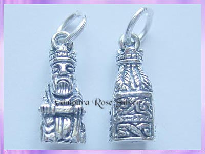 CHA71 Viking Lewis Chessmen Charm - King - VRS