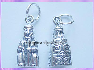 CHA73 Lewis Chessmen Charm - Bishop - VRS