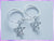 CHA78H2 Pentacle Hoop Earrings