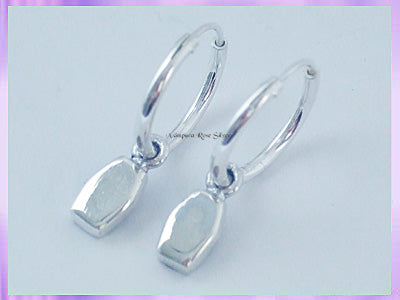 CHA79H2 Coffin Hoop Earrings - VRS