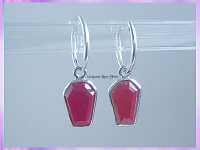 CHA84H Garnet Coffin Hoops - VRS - *PRE-ORDER ONLY, MORE SOON*