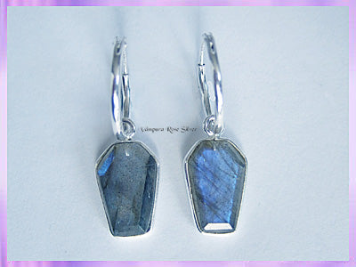 CHA85H Labradorite Coffin Hoops - VRS