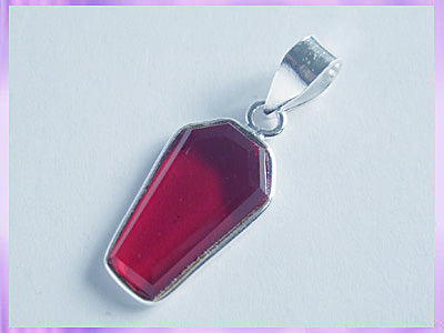 CLP2 Garnet Coffin Pendant - VRS