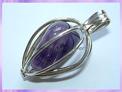 CP16-28 Crystal Tumblestone Locket - VRS
