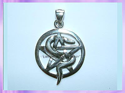 CP24-18 Snake Pentagram Pendant