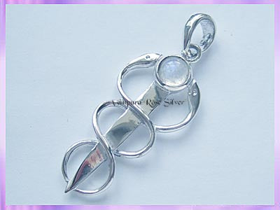 CS1 Healing Snake with Rainbow Moonstone