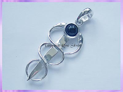 CS2 Healing Snake Pendant with Black Onyx