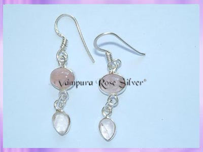 ER2 Rose Quartz Earrings
