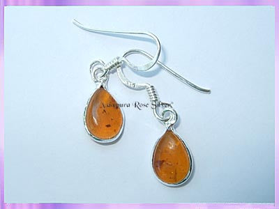 ER3 Teardrop Amber Earrings