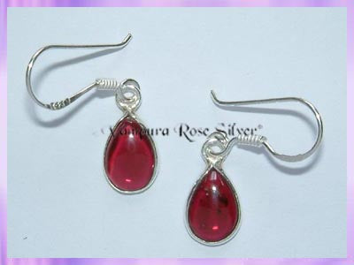 ER3 Teardrop Garnet Earrings