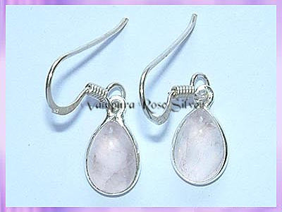 ER3 Teardrop Rose Quartz Earrings