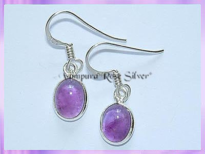 ER4 Oval Amethyst Earrings