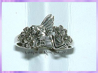 Silver fairy sale ring