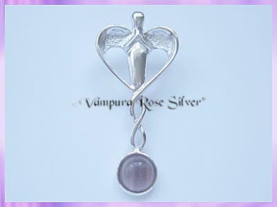 HA8 Fluorite Healing Angel Pendant