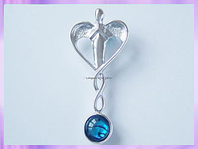 HA13 Abalone Healing Angel Pendant