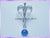 HA9 Blue Agate Healing Angel Pendant