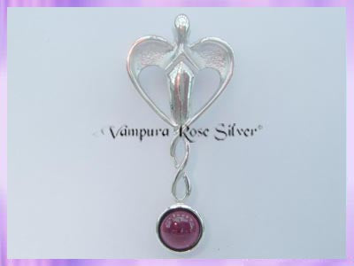 HA4 Garnet Healing Angel Pendant