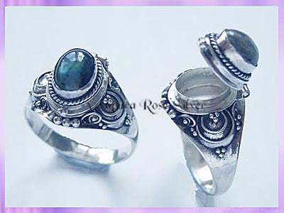 RG004 Poison Locket Ring - VRS - Labradorite * PRE-ORDER ONLY *