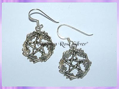 OLPE Oak Leaf Pentagram Earrings