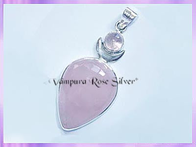 P187 Rose Quartz High Priestess Pendant - VRS