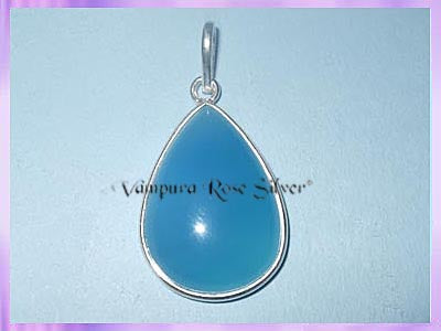 P84 Blue Chalcedony Pendant