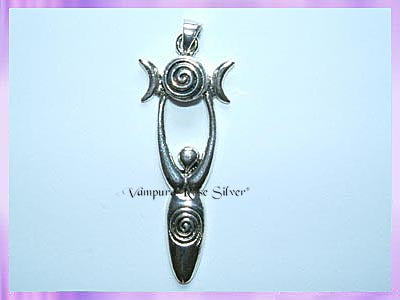 CP20-34 Triple Moon Goddess Pendant - VRS
