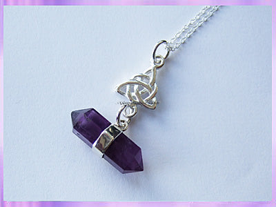 RS22CN Amethyst and Triquetra Necklace - VRS
