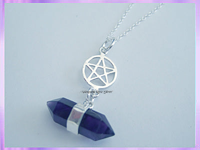 RS22PN Amethyst and Pentagram Necklace - VRS