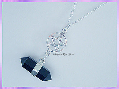 RS22PN Black Onyx and Pentagram Necklace - VRS